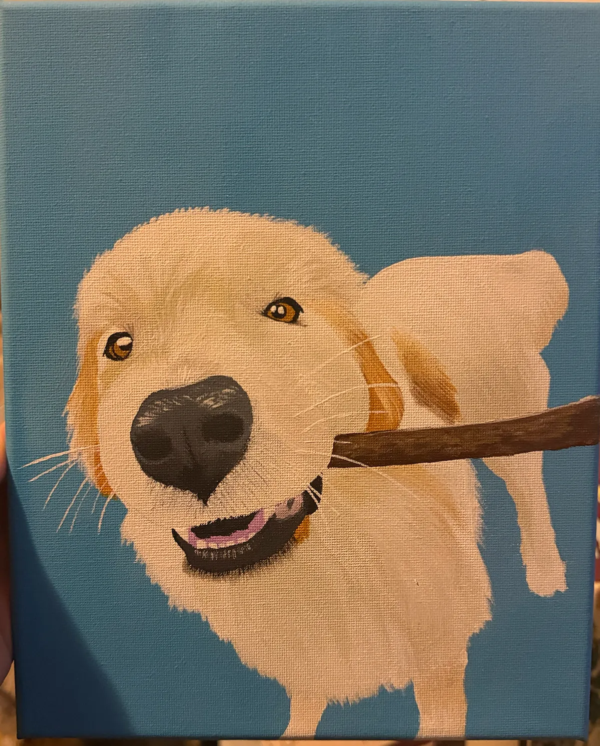 Custom pet portrait by ACC Paintings