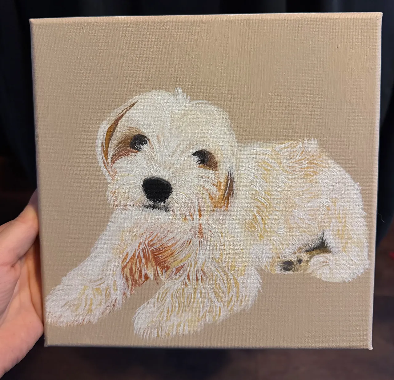 Custom pet portrait by ACC Paintings