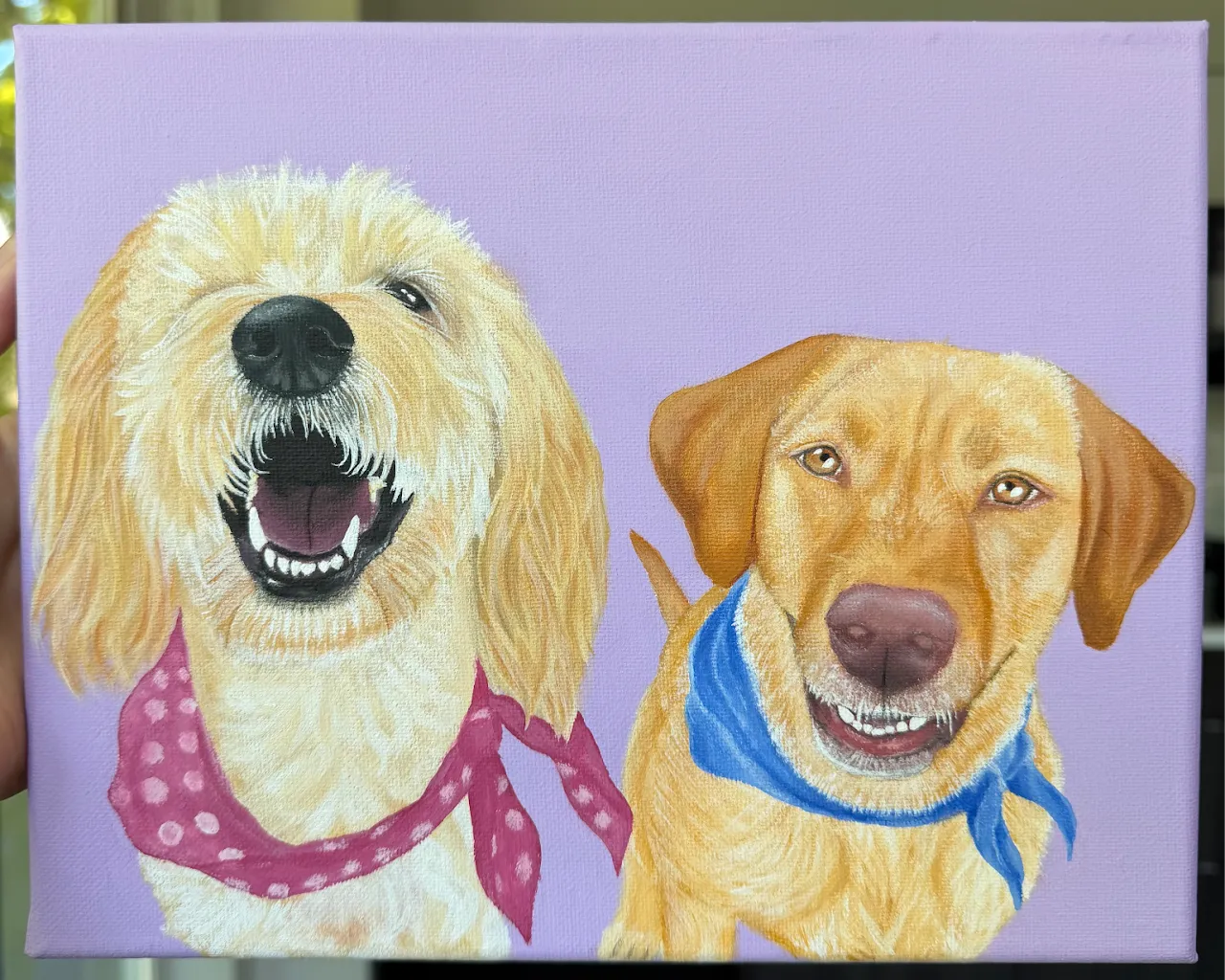 Painting of Two Dogs